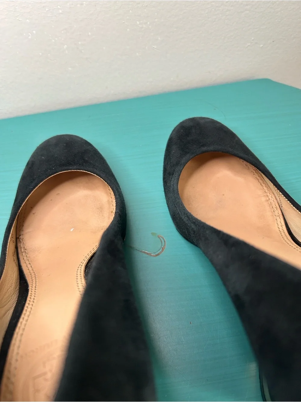 Tory Burch Astoria Solid Black Suede Wedge Pumps - Women's Dress Heels